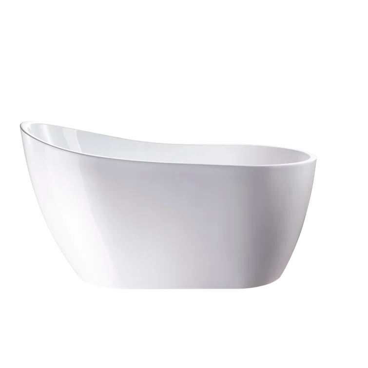 54" X 28" Freestanding Soaking Acrylic Bathtub