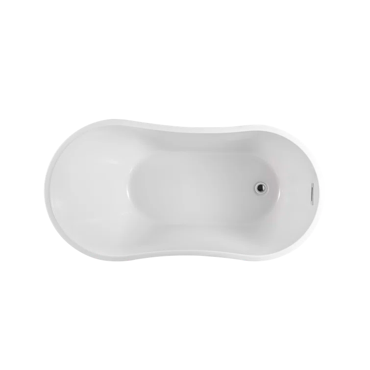 54" X 28" Freestanding Soaking Acrylic Bathtub