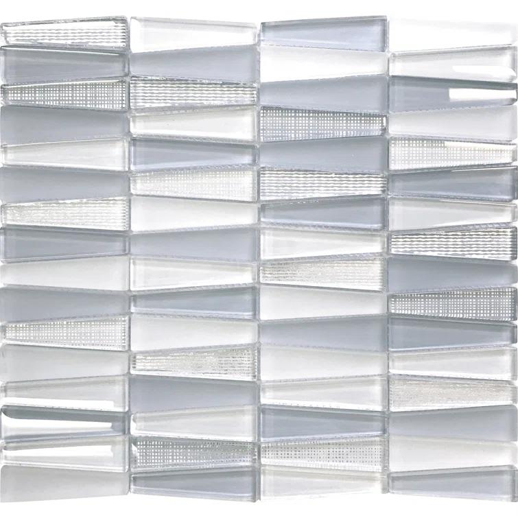 1" x 3" Glass Brick Joint Mosaic Wall and Floor Tile