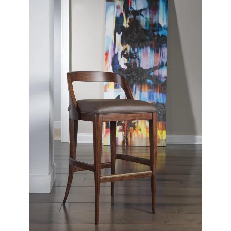 Artistica Home Signature Designs Upholstered Counter Stool with Solid Wood Frame