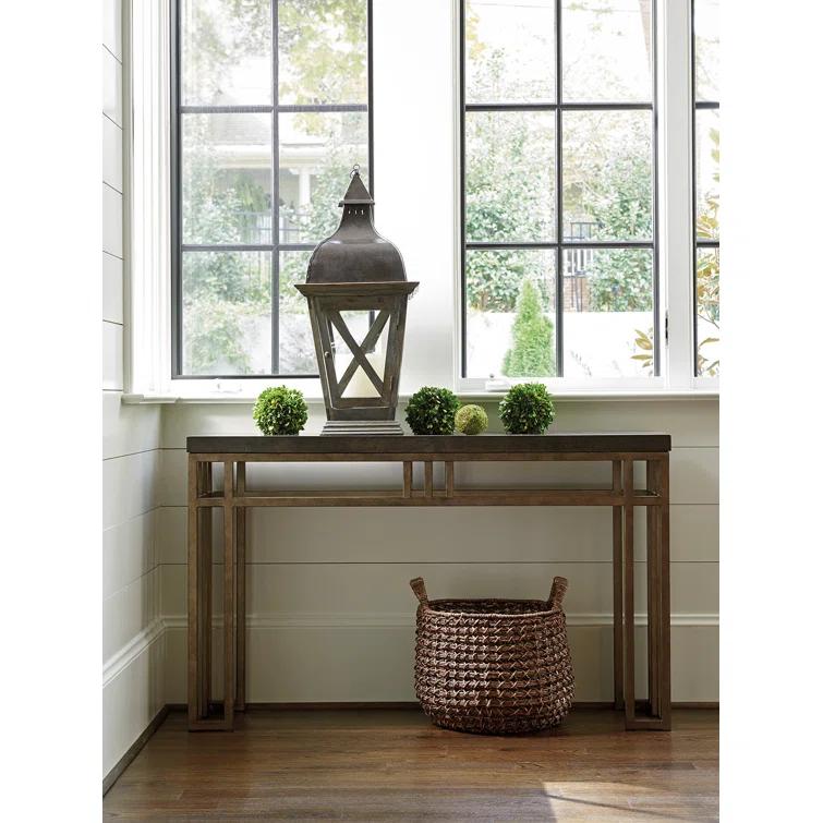 Cypress Point 54'' Stone Top Console Table
