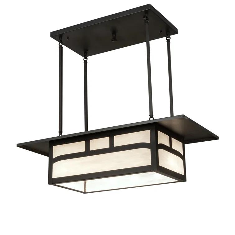 4 - Light Kitchen Island Linear Chandelier