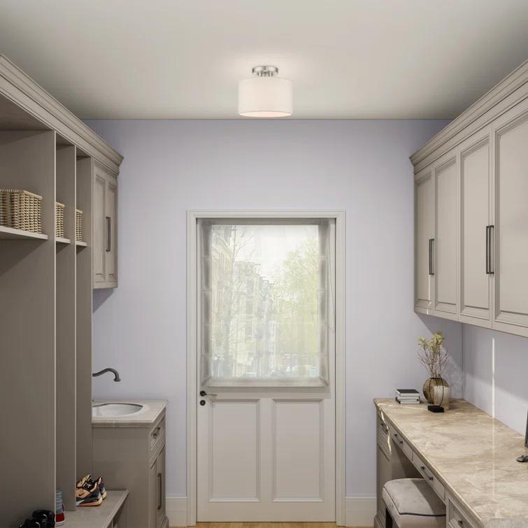 Zipcode Design™ Darian Fabric Semi Flush Mount