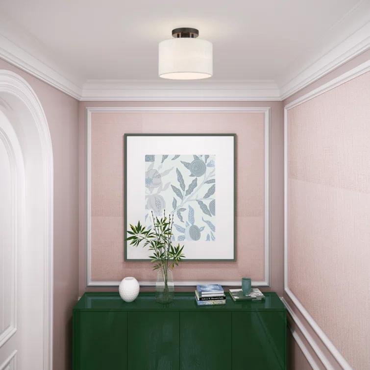 Darian Fabric Semi Flush Mount