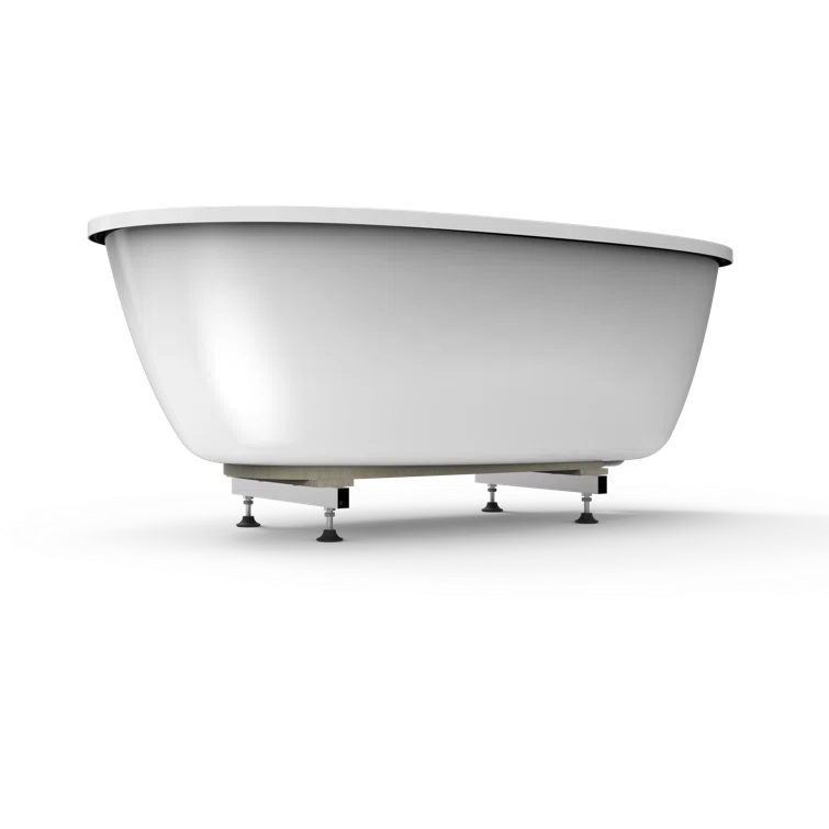 Stretto 59" x 30" Freestanding Soaking Acrylic Bathtub