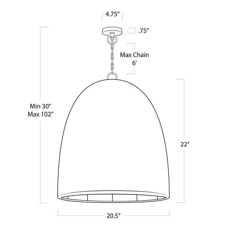 Beehive Outdoor Pendant Light by Regina Andrew - Large