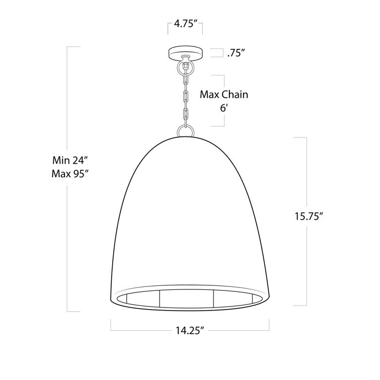 Beehive Outdoor Pendant Light by Regina Andrew - Small