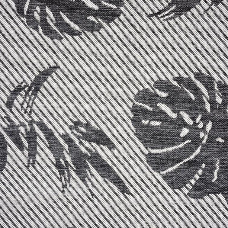Tommy Bahama Palm Coastal Indoor/Outdoor Area Rug, Charcoal Gray