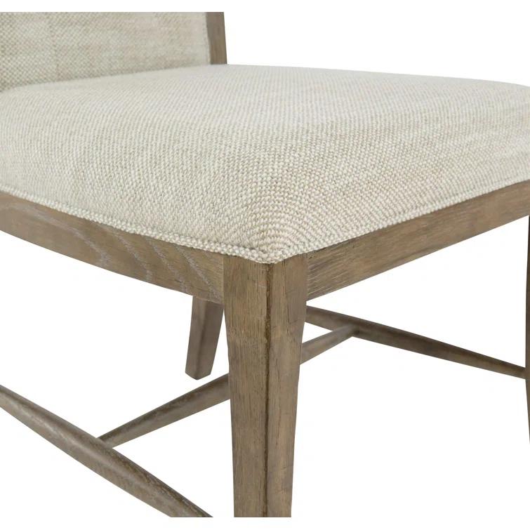 Patina 19'' H Tufted Upholstered Oak Side Chair