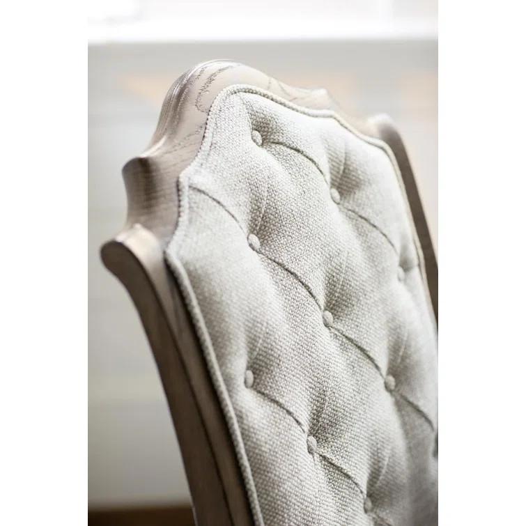 Patina 19'' H Tufted Upholstered Oak Side Chair