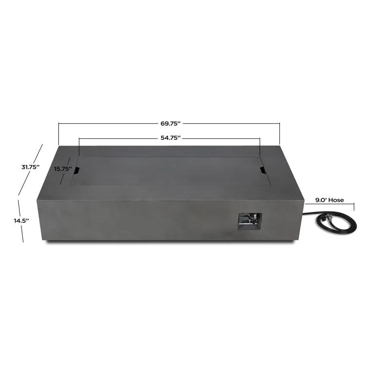 AEGEAN Propane / Natural Gas Outdoor Fire Pit Table