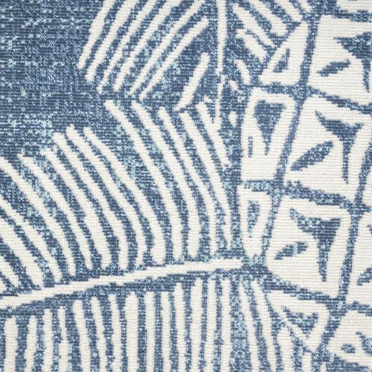 Tommy Bahama Malibu Pineapple Coastal Indoor/Outdoor Area Rug, Navy/Ivory