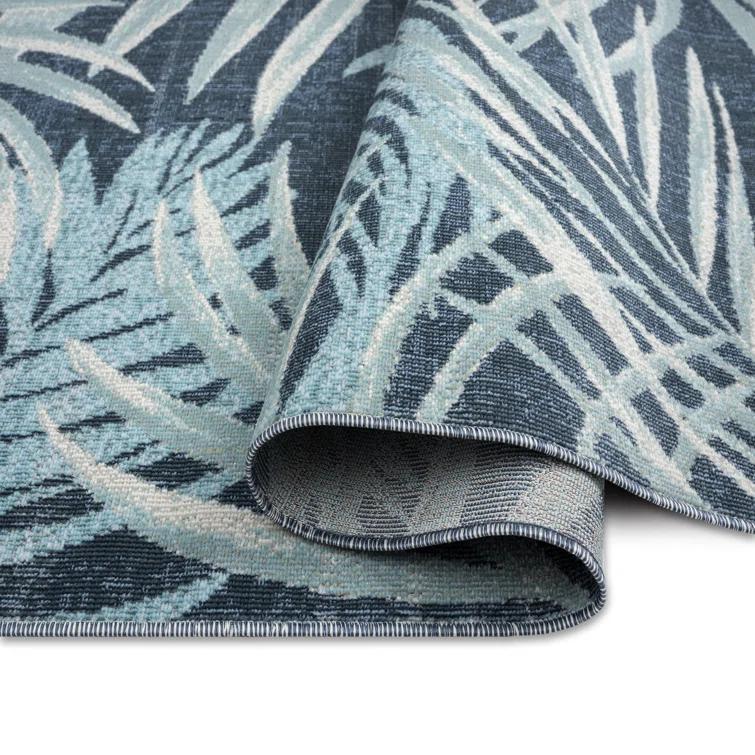 Tommy Bahama Malibu Palm Springs Coastal Indoor/Outdoor Area Rug, Blue/Navy