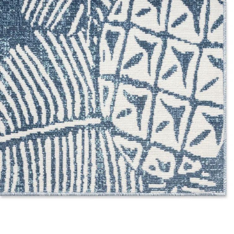 Tommy Bahama Malibu Pineapple Coastal Indoor/Outdoor Area Rug, Navy/Ivory
