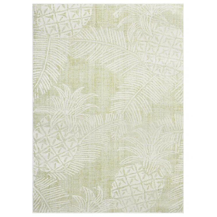 Tommy Bahama Malibu Pineapple Coastal Indoor/Outdoor Area Rug, Green/Ivory