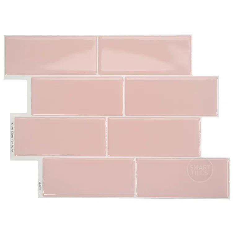 Metro 8'' W x 11'' L Gel Peel and Stick Mosaic Tile