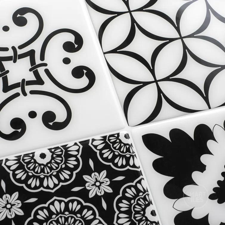 Peel and Stick Gel Backsplash Tile Vintage 9'' x 9''