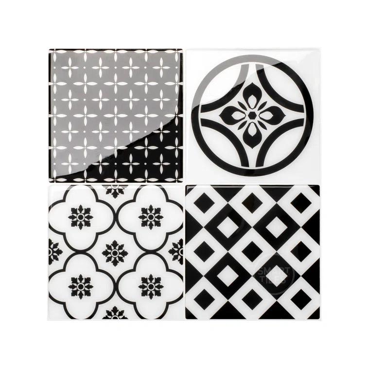 Peel and Stick Gel Backsplash Tile Vintage 9'' x 9''