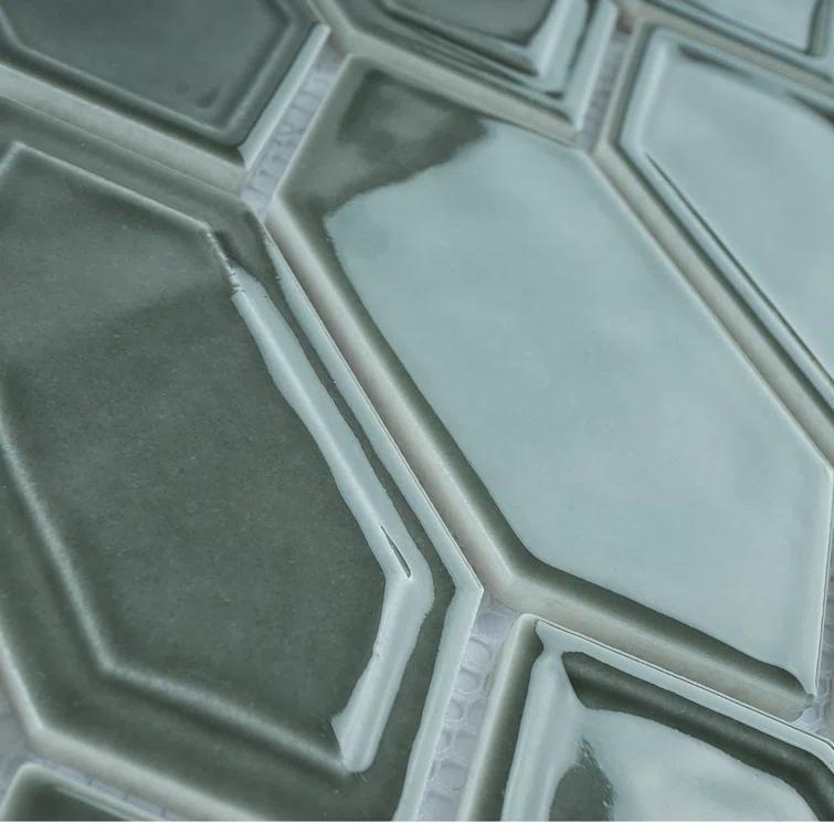 Bianca 2" x 4" Glass Grid Mosaic Wall Tile