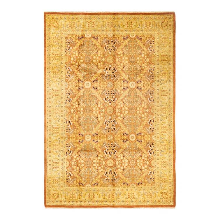 Classic One-of-a-Kind 6' 3" X 9' 2" Hand Knotted Area Rug