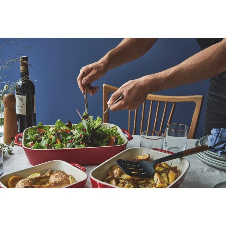 Staub Cherry Rectangular Bakers, Set of 3