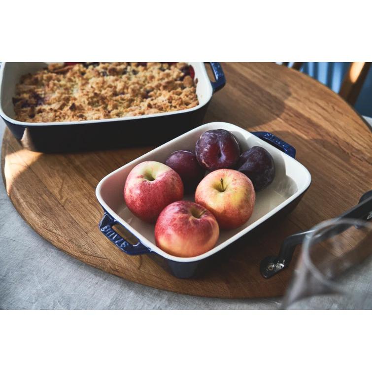 Staub ® Dark Blue 2-Piece Rectangular Baker Set