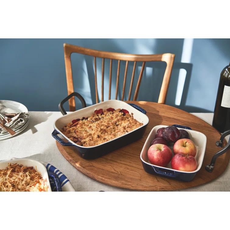 Staub ® Dark Blue 2-Piece Rectangular Baker Set