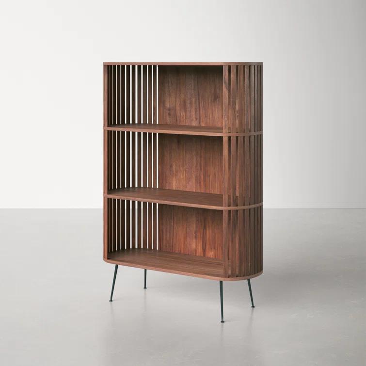 Rounded Wood Slats Shelf