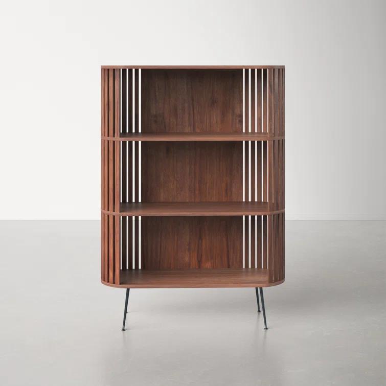 Rounded Wood Slats Shelf