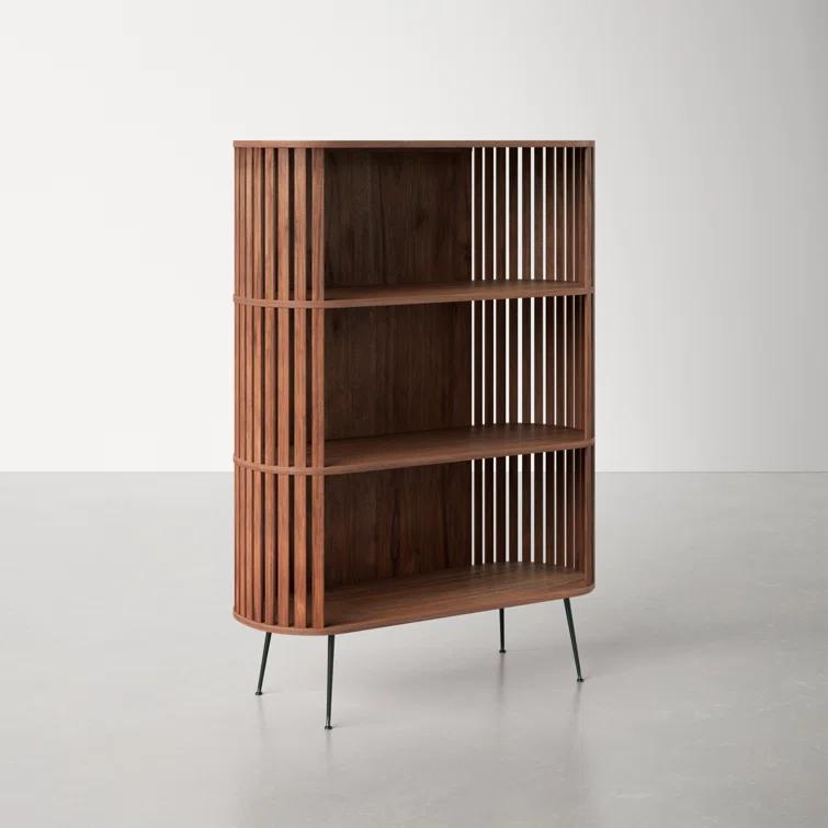 Rounded Wood Slats Shelf