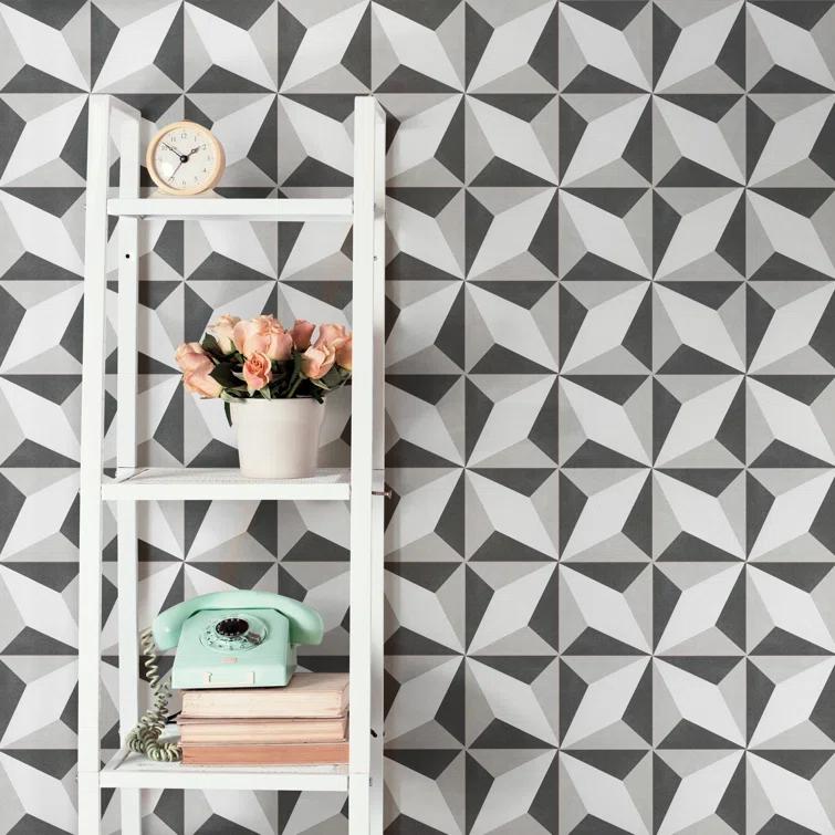 Merola Tile Twenties 4" x 4" Ceramic Patterned Wall & Floor Tile