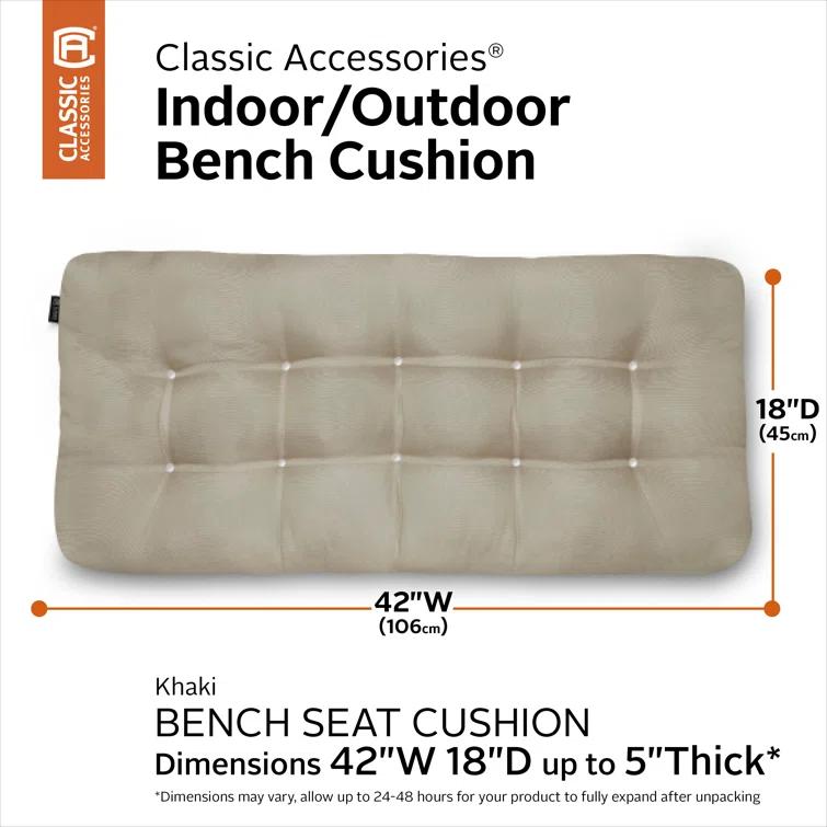 Bergholt Outdoor 5'' Bench Seat Cushion