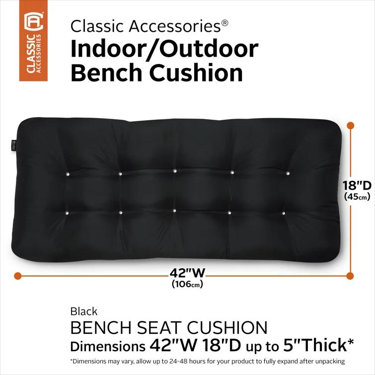 Bergholt Outdoor 5'' Bench Seat Cushion