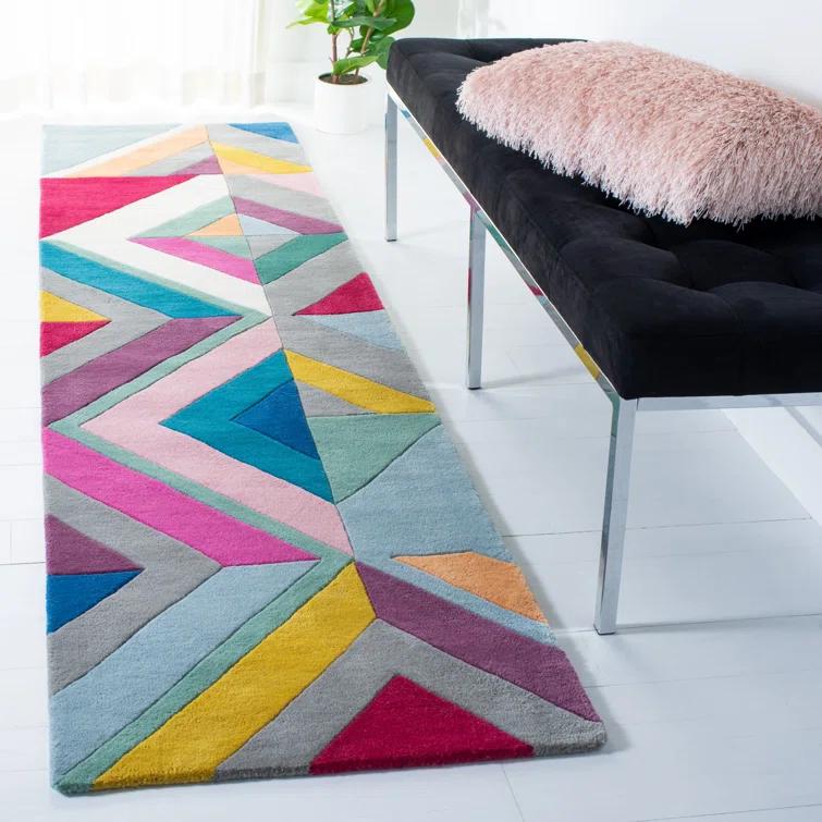 Fifth Avenue FTV112 Hand Tufted Runner Rug - Gray/Multi - 2'3"x9' - Safavieh.