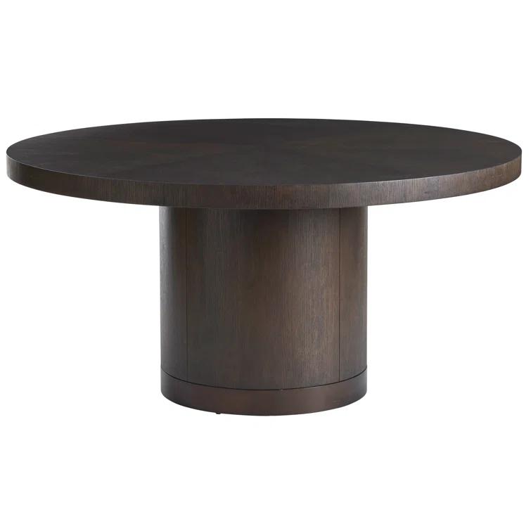 Park City Oak Round Solid Wood Top Dining Table