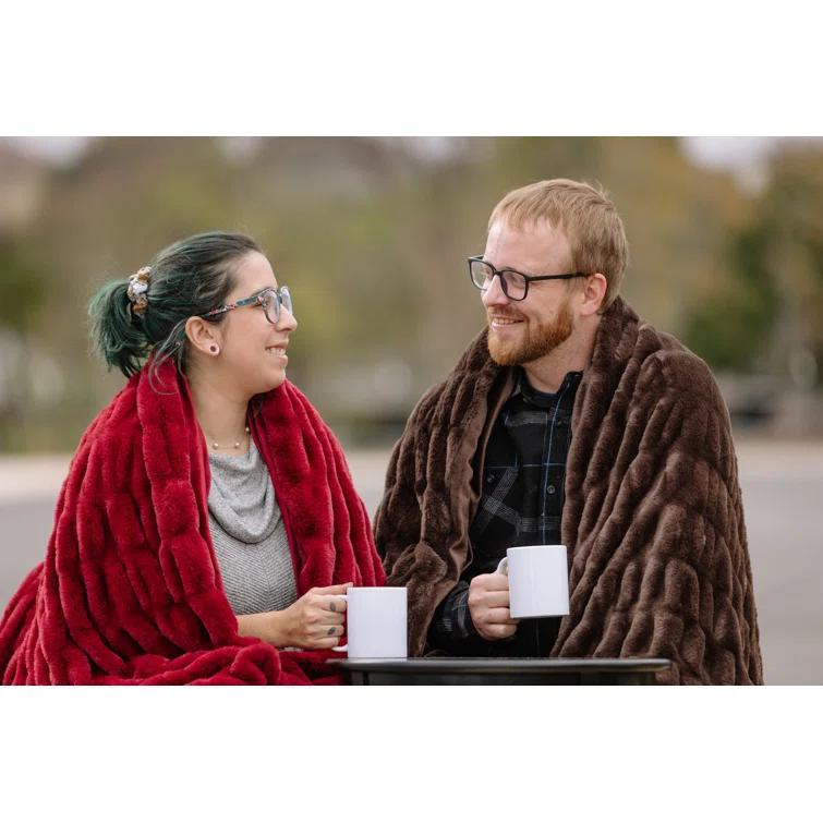 Chanasya Faux Fur Throw