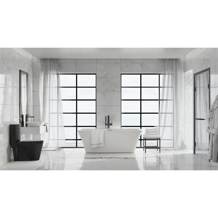 St. Tropez One Piece Elongated Toilet Dual Vortex Flush 1.6 GPF