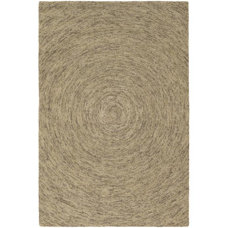 Galaxy Wool Area Rug in Brown And Tan