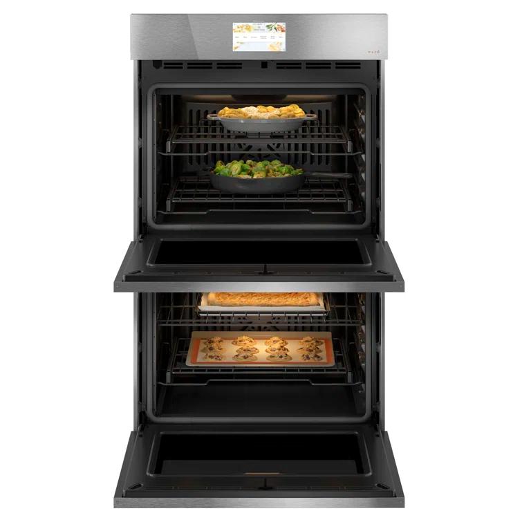 Café Minimal Series 30" 10 cu. ft Self-Cleaning Convection Electric Double Wall Oven CTD90DM2NS5