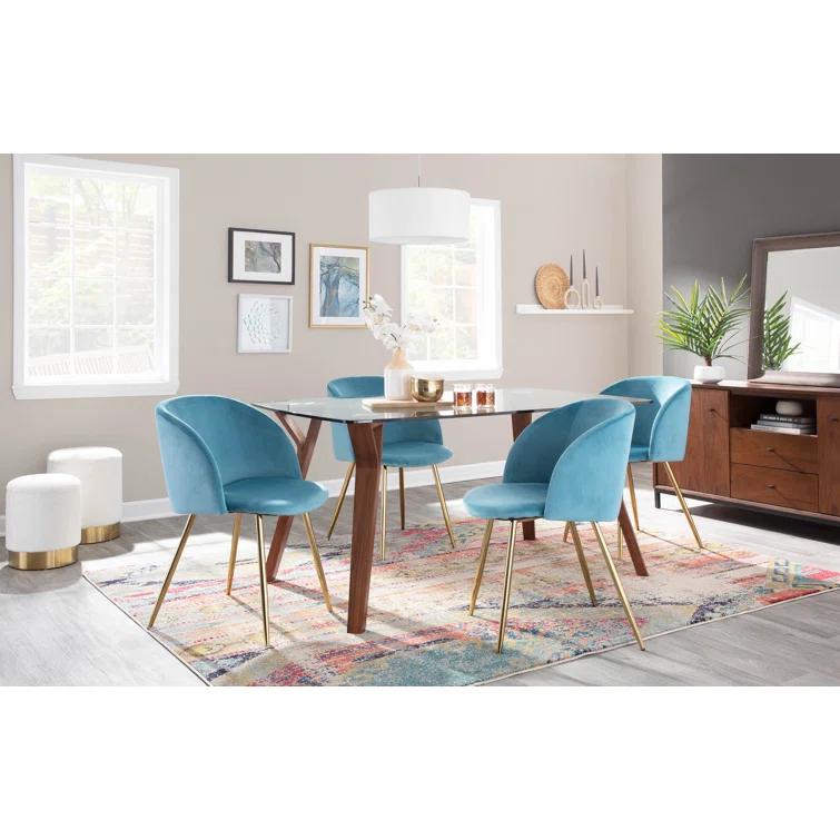 Terrance 18.5'' H Velvet Upholstered Parsons Chair