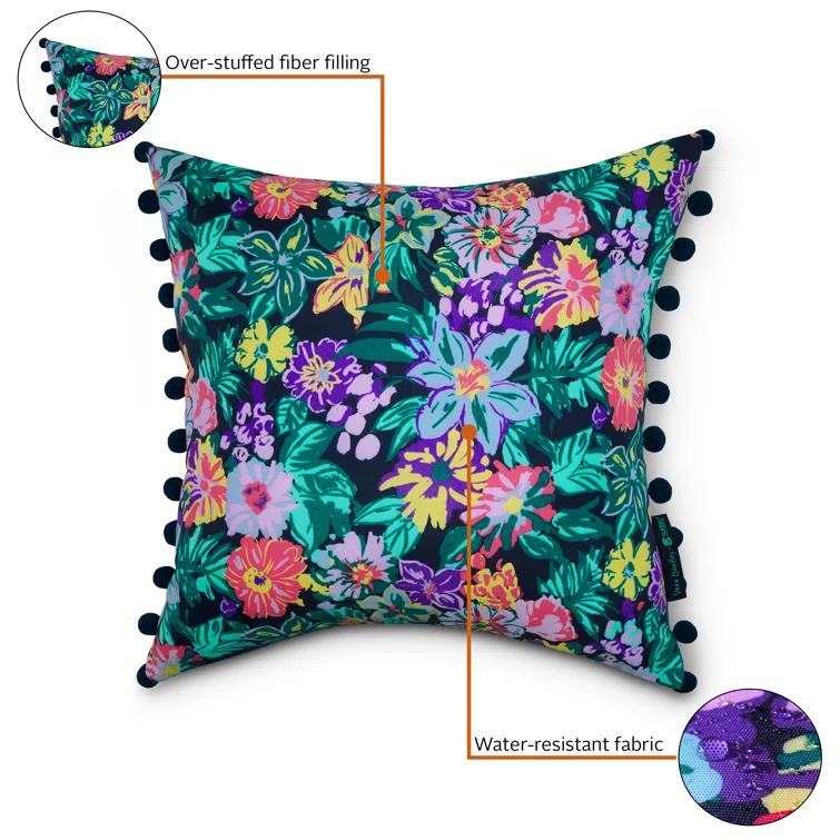 Vera Bradley Island Outdoor Square Pillow Cover & Insert