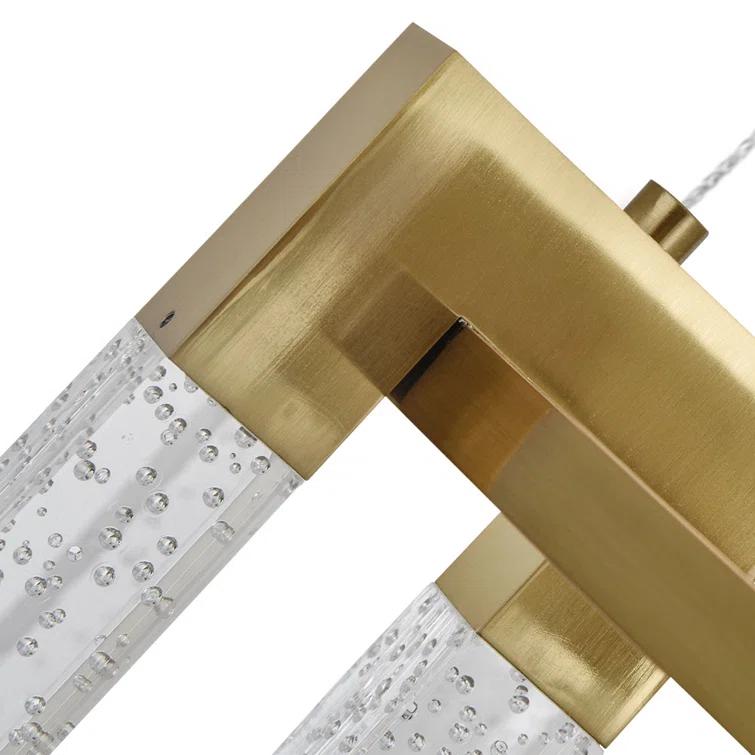 Sorrento 27-in Ring 9-Light Height Adjustable ETL Certified Integrated LED Circular Chandelier