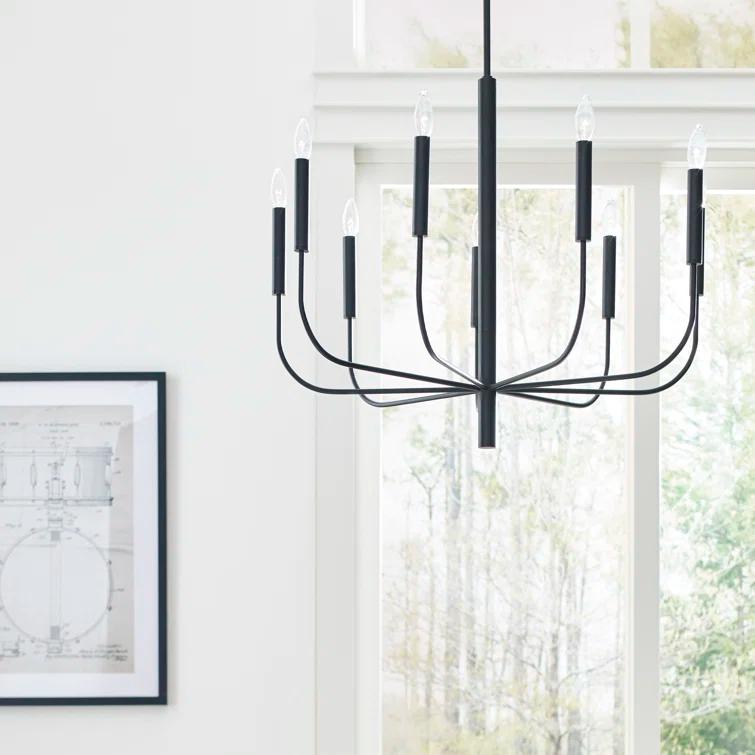 Ellen DeGeneres Brianna Aged Iron 9-Light Traditional Chandelier