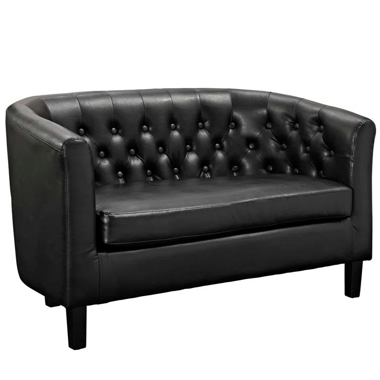 Modway Copper Grove Pisino Upholstered Vinyl Loveseat