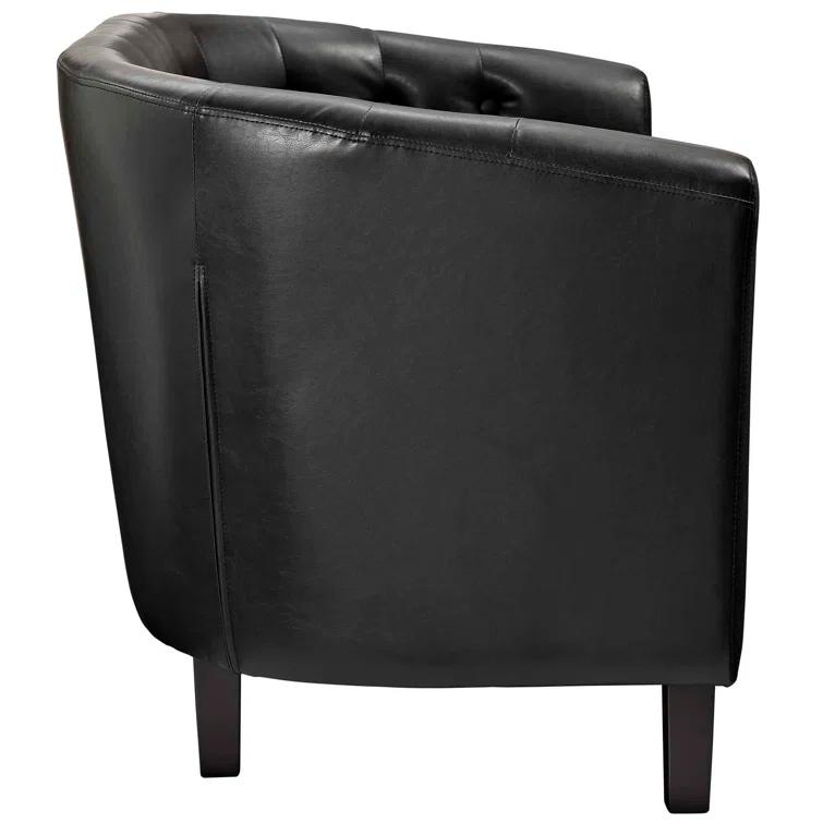 Modway Copper Grove Pisino Upholstered Vinyl Loveseat