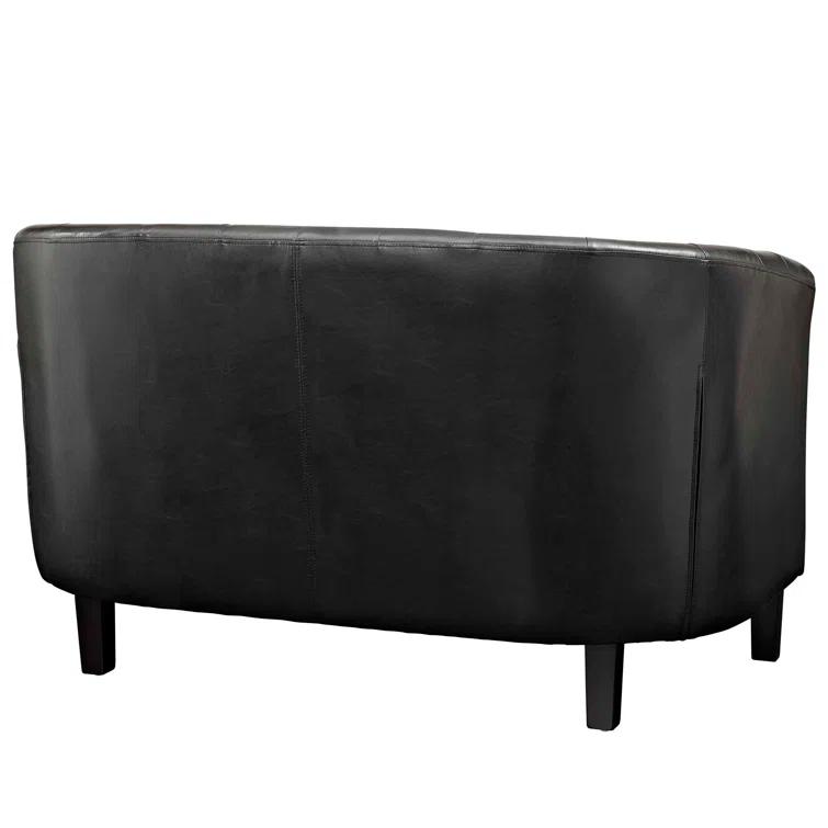 Modway Copper Grove Pisino Upholstered Vinyl Loveseat