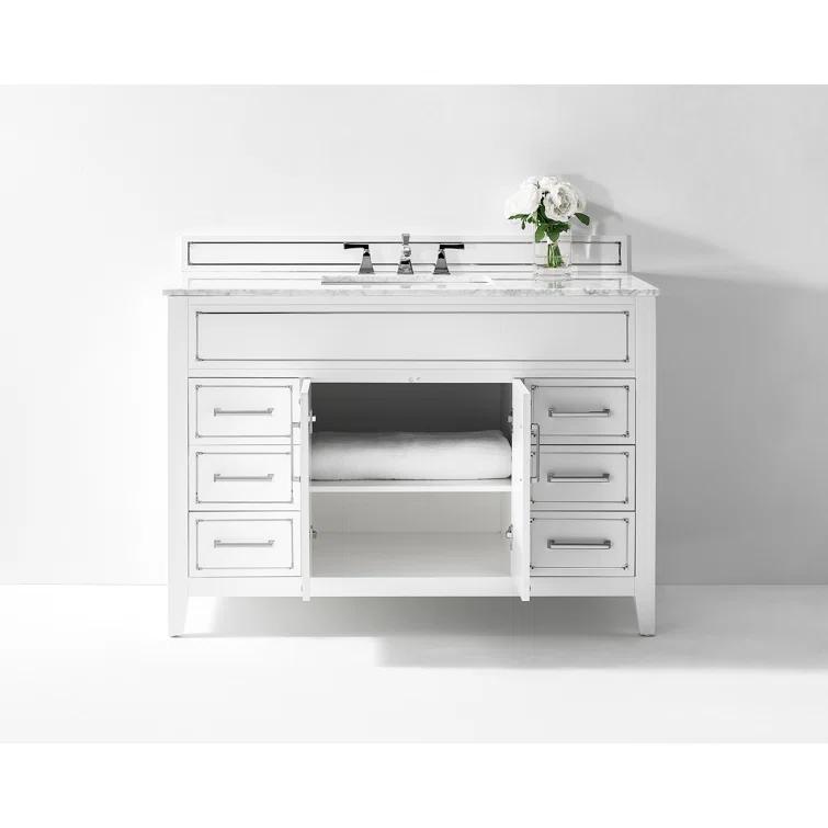 Aspen 48'' Single Bathroom Vanity with Marble Top