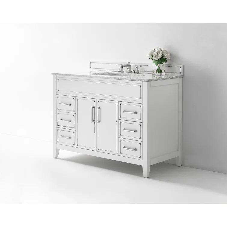 Aspen 48'' Single Bathroom Vanity with Marble Top