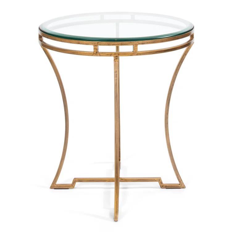 Sarreid Ltd Glass Top End Table