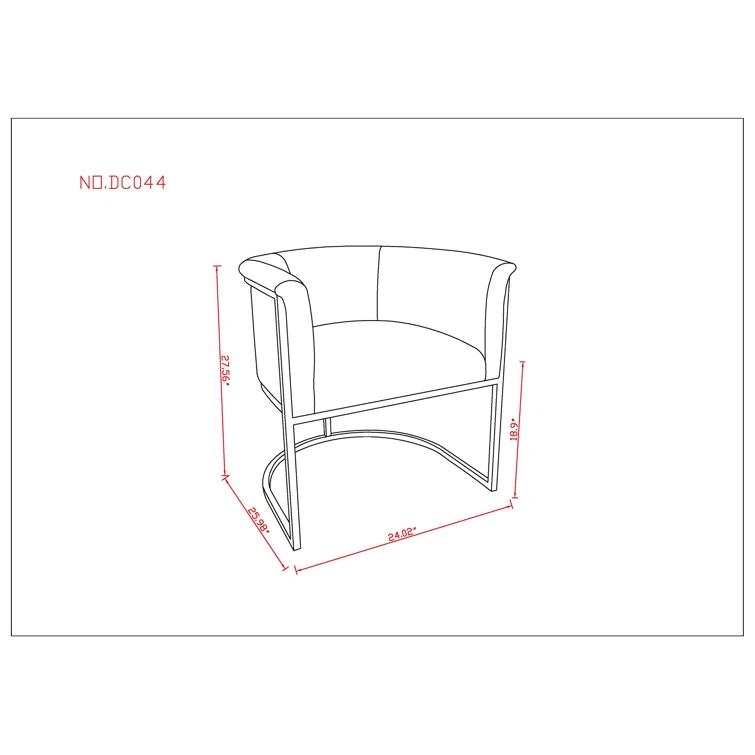 Virgil Faux Leather Upholstered Arm Chair